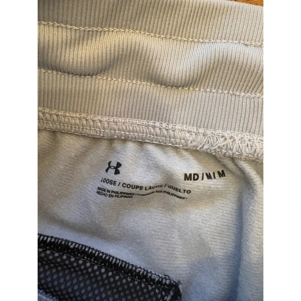 Under Armour Joggers Mens Medium Gray Loose Fit Tapered Sweatpants Athletic